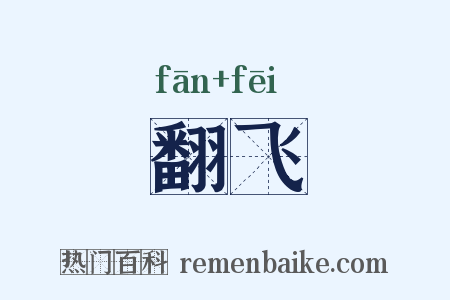 翻飞是什么意思的图片